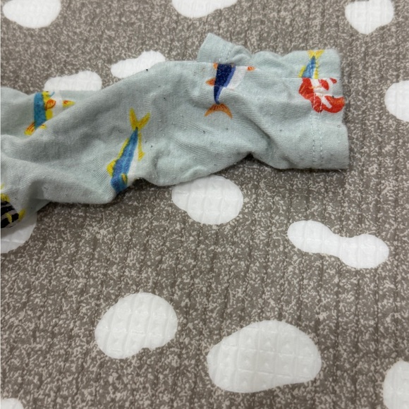 Lot of 4 Fishing footies bamboo onesie print baby boy zippy short sleeve bait - Picture 8 of 10